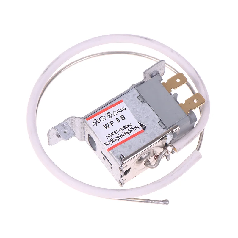 Termostato per frigorifero 50/60 Hz CA 250 V 6 A WP5B 2 pin con robusto cavo metallico da 50 cm