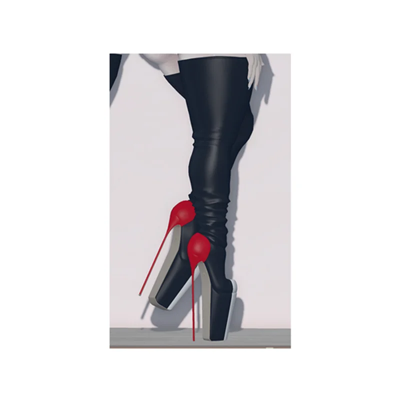 Black Over Knee High Platform Boots Thin High Heel Pointed Toe Fashion Sexy 2024 Winter Big Size Woman Shoes Zapatillas Mujer