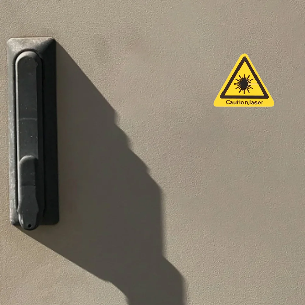 30 Pcs Laser Safety Signs Decal Stickers Industry Factory Warning The Lighting Caution Direct Security