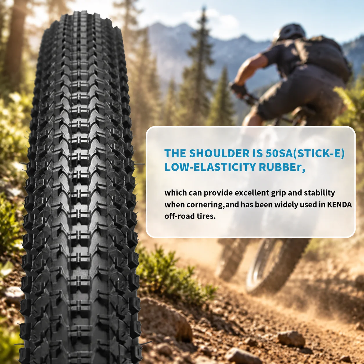 Kenda K1047 Mountain Bike Tire Foldable Small Block Eight 26 27.5 29 Inch 1.95 2.1 for XC Cycling Road MTB Bicycle Wheel Part view 2