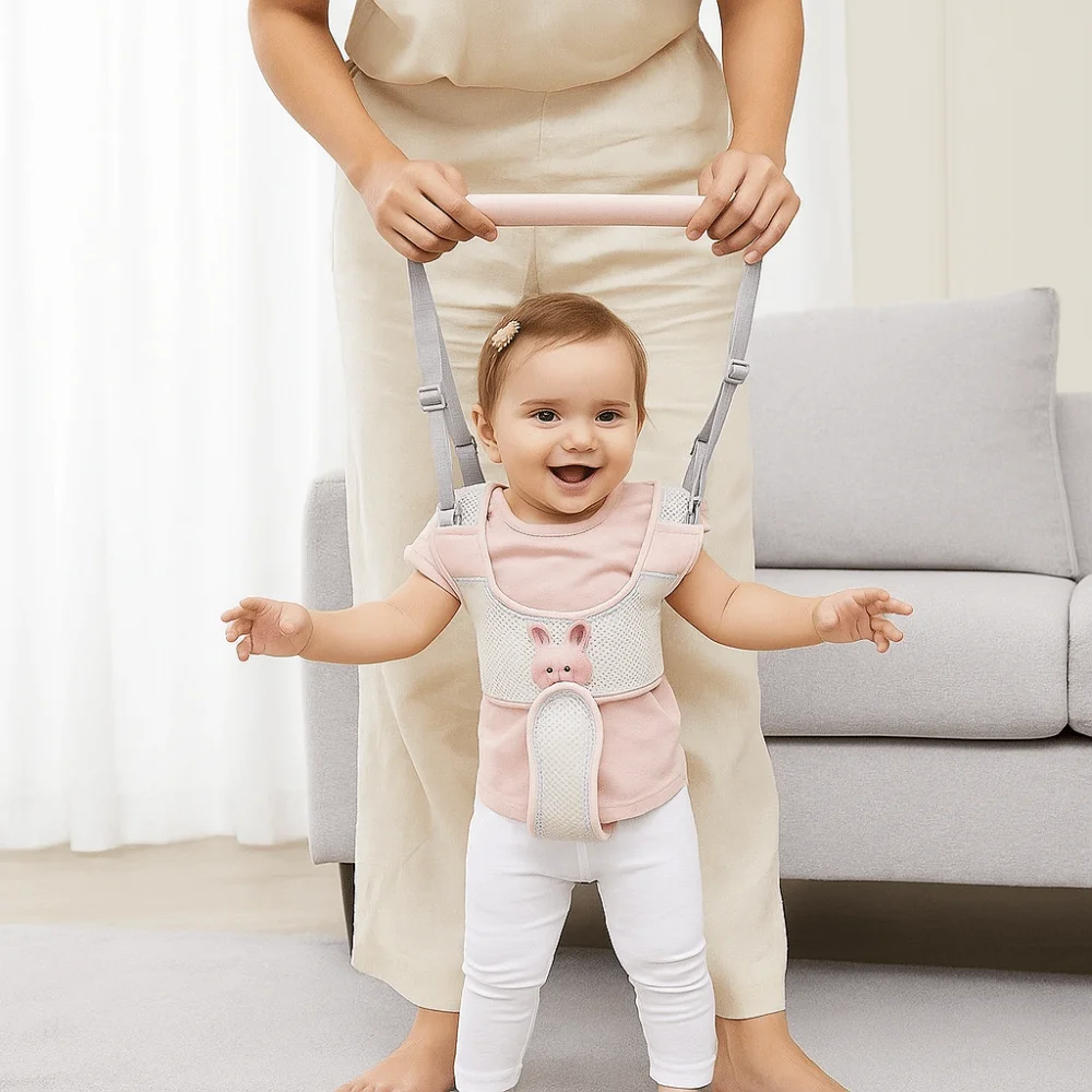 Safety Infant Walker Harness Breathable Adjustable Learning Walk Support Assist Trainer Long Non-slip Toddler Assistant Belt