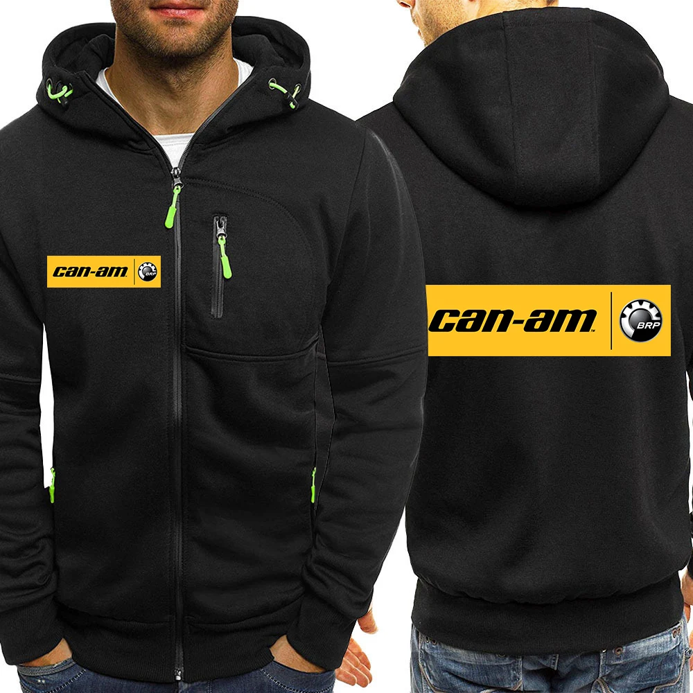 

Can Am Spyder Motorcycles Men's New Hight Quality Fashion Hooded Coats Sweatshirts Zipper Cotton Sweatshirts Hoody Hoodies Tops