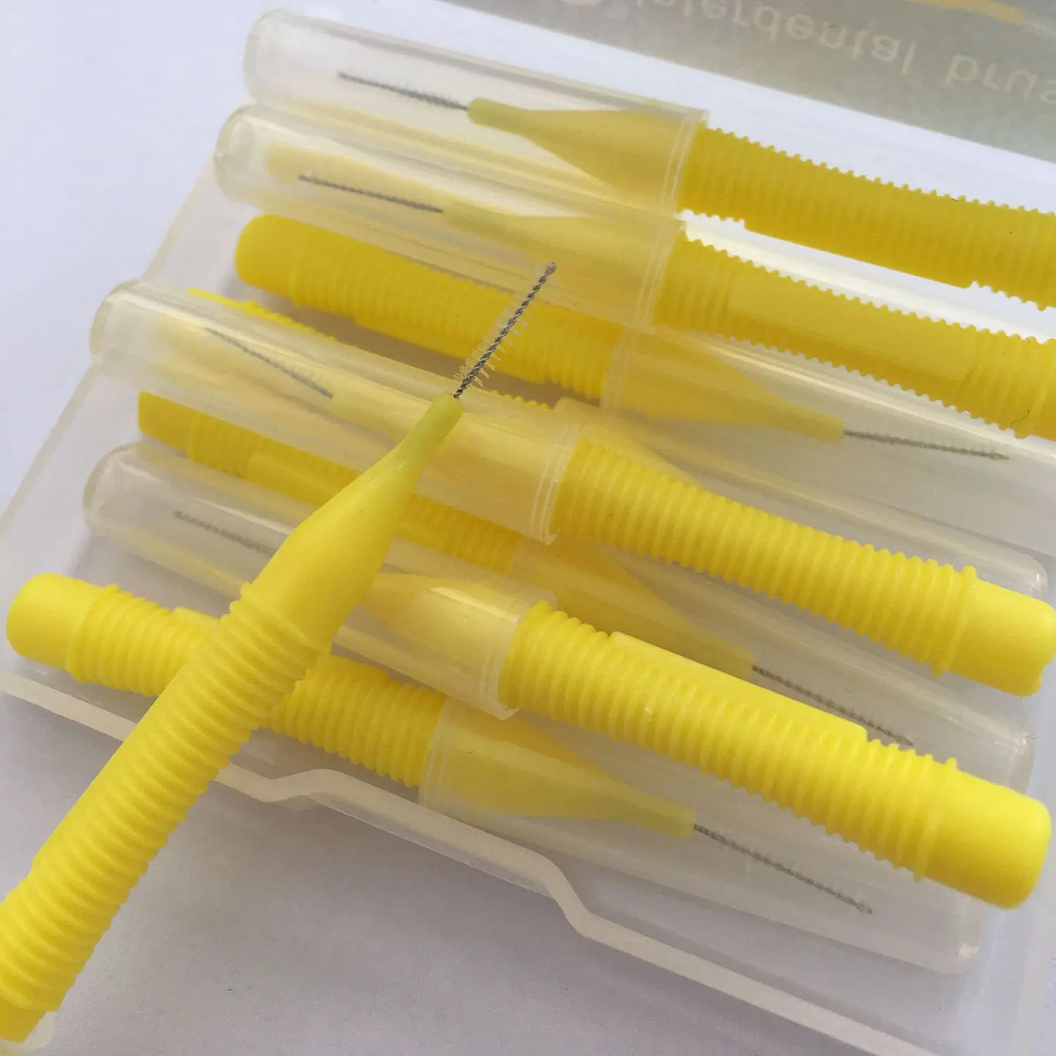 ASUS-cepillo interdental recto de 0,4 MM, 10 unids/lote/caja