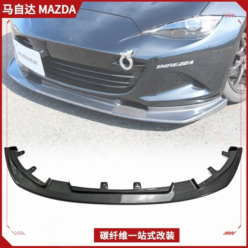 

Suitable For Miata Mazda MX5 ND Carbon Fiber Retrofit RF Front Lip Chin Small Surround, Front Shovel Lip