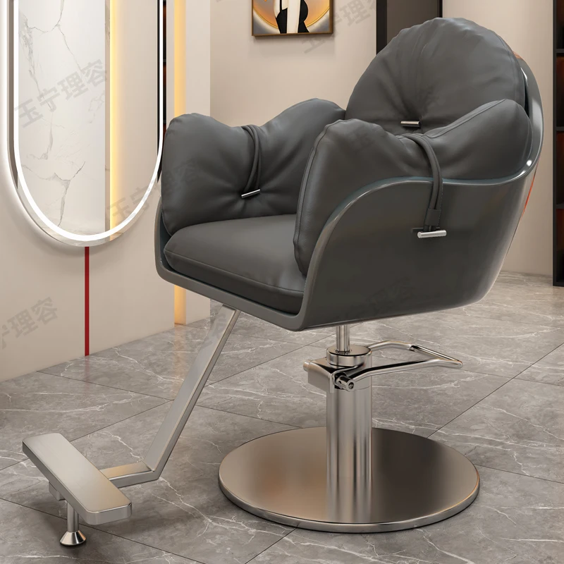 

Hair Salon Barber Chair Dedicated Cutting Styling Dyeing Lifting Chairs Seats Styling Cadeira Gamer Salon Equipment Furniture