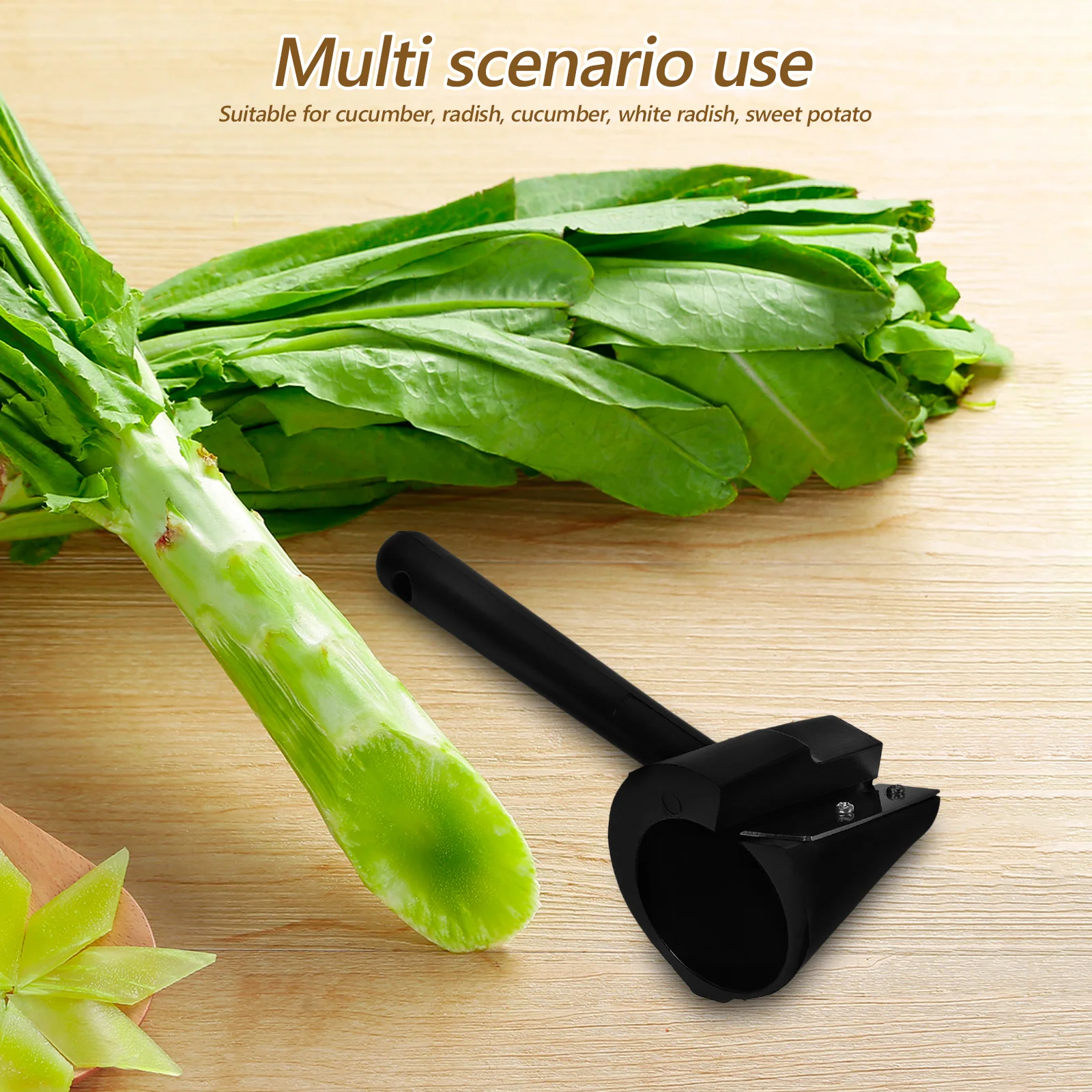 

Multi-Functional Carrot Curler Black Vegetable Sharpener Easy Peeler for Radish Sweet Potato and Vegetable Flowers