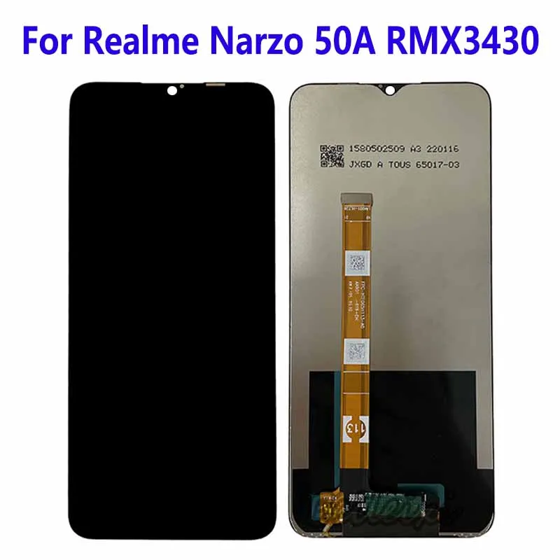 

For Realme Narzo 50A RMX3430 LCD Display Touch Screen Digitizer Assembly Replacement Accessory