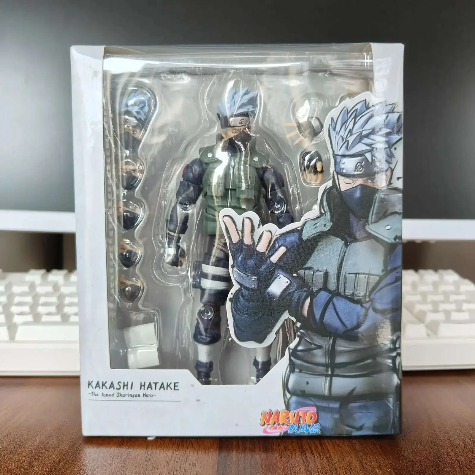 

Domestic Version Kakashi 2.0 Naruto Hatake Kakashi Figure SHFiguart Shippūden The Hero of Sharingan Collectible Model Decoration