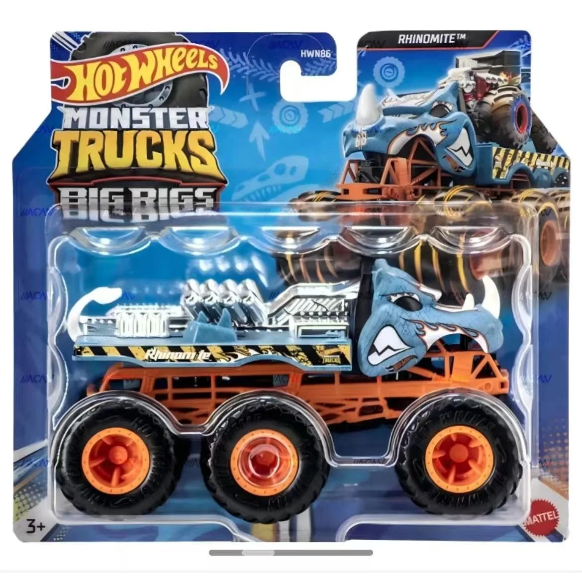 ماتيل هوت ويلز 1/64 شاحنات مونستر سلسلة الحفارات الكبيرة ميجا ريكس تايجر شارك تحصيل سيارات لعب دييكاست لعبة السيارة هدية