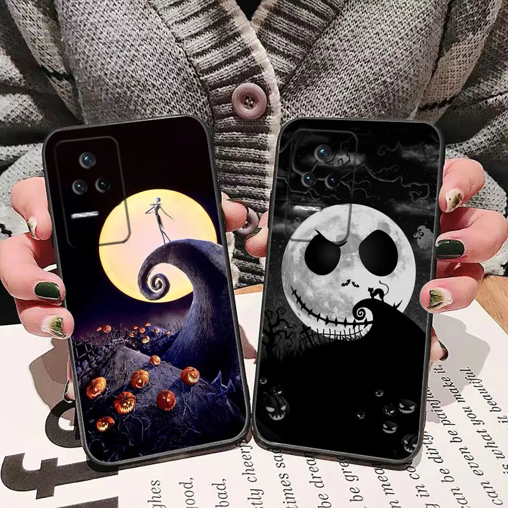 Nightmare Before Christmas Phone Case For Redmi K60 K40 Gaming K30 13C 12C 12 10 10C 9T 9C 9A 9 8 7 6 A1 Pro Plus 5G Case Funda