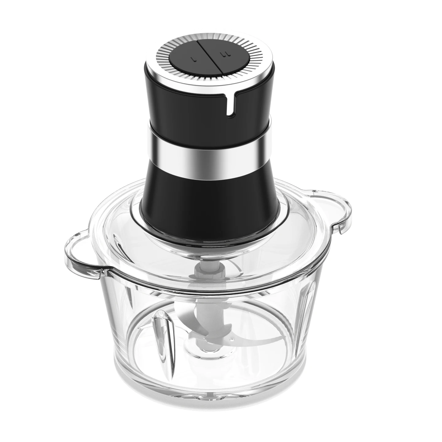 

New modelGlass Bowl 2L Fruit and Vegetable Food Processor, Stainless Steel Electric Food Processor