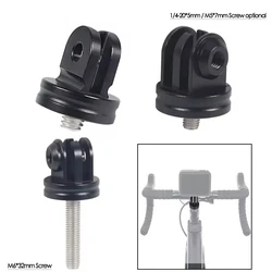 Aluminum Tripod Adapter 360 Rotatable 1/4 M5 M6 Screw Mini Monopod Bicycle Mount Base Conversion for GoPro DJI Camera Gimbal