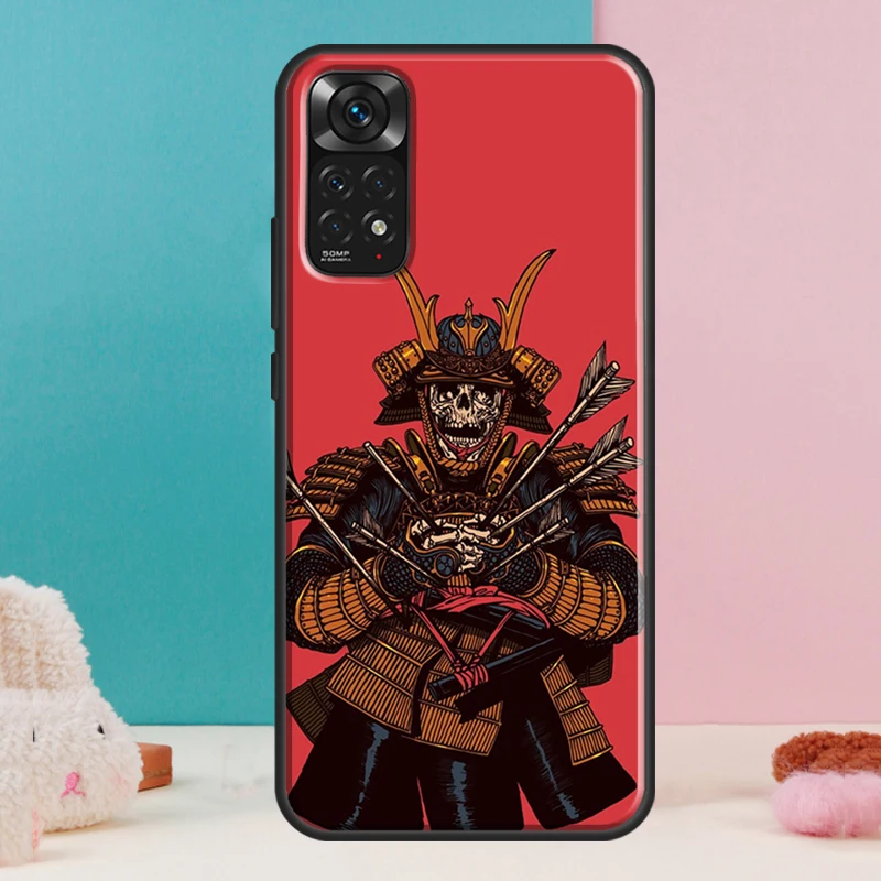 Japanese Samurai Warrior Case For Xiaomi Redmi Note 14 13 Pro 12 11 9 10 9S 10S 11S 12S Redmi 14C 13C 10C 12C Cover