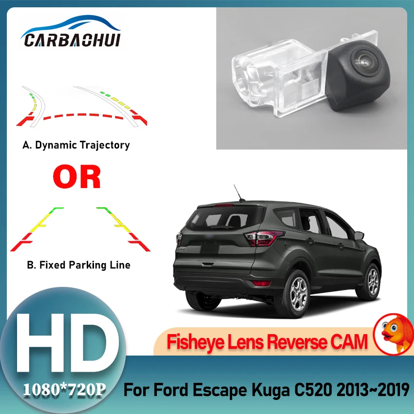

Reversing Camera For Ford Escape Kuga C520 2013 2014 2015 2016 2017 2018 2019 CCD Full HD Waterproof Fisheye Lens Camera