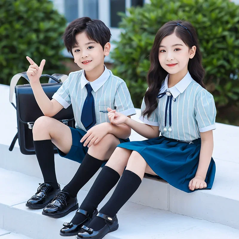 

Kindergarten uniforms, class uniforms, summer British style primary skirt school uniforms, children's choir performances,