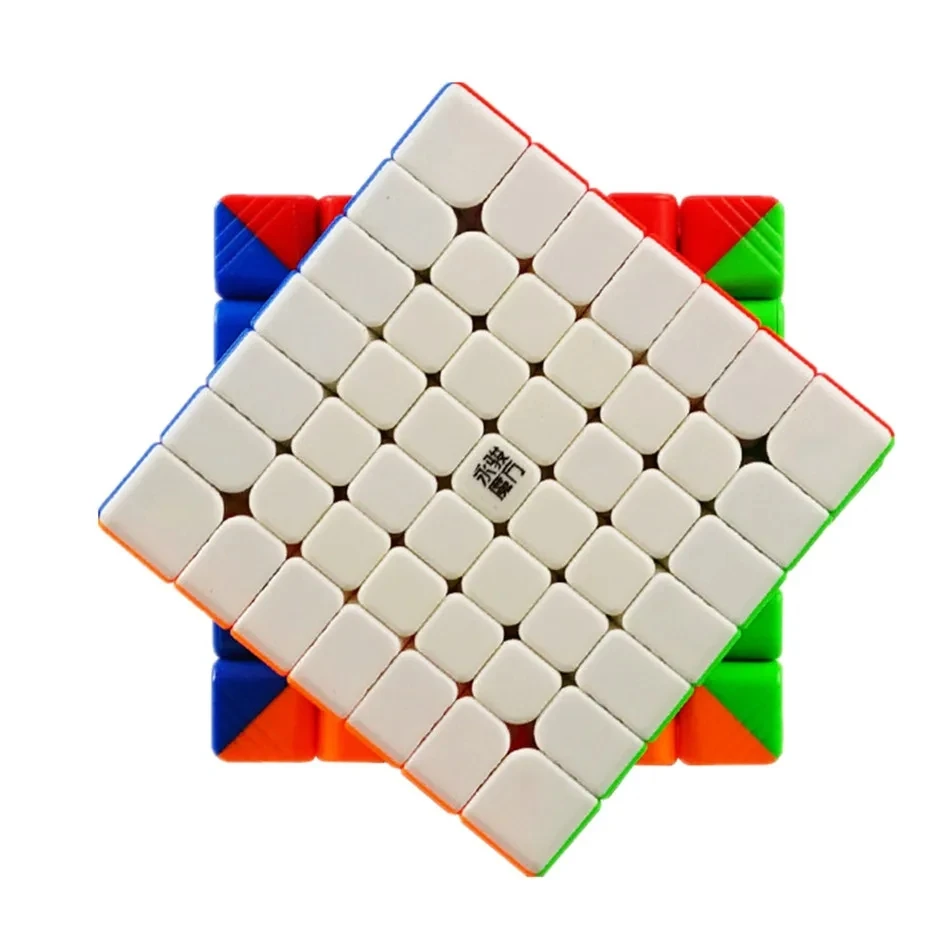 7x7 مكعب Yongjun Yufu V2M 7x7x7 المكعب السحري المغناطيسي بدون ملصقات المهنية لغز سرعة YJ 7x7 لعبة تعليمية هدية