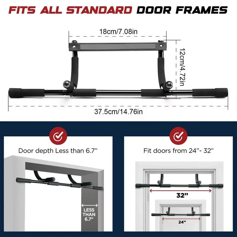 Puxar para cima barra para porta portátil treino de corpo superior multi-funcional exercício interno barra de suspensão instrutor de fitness equipamentos para casa