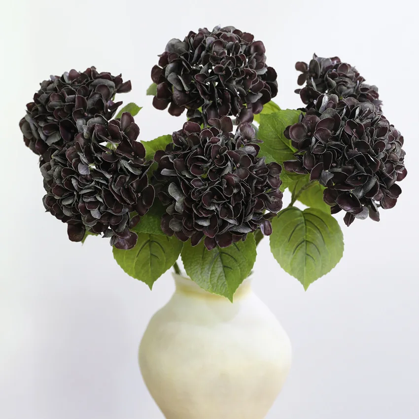 4 Stück Künstliche Latex-Hortensien, Echt Aussehende Blumen für Hochzeits-Blumenarrangements, Realistische Hortensien für Heimdekoration und Partydekoration – Detail 13