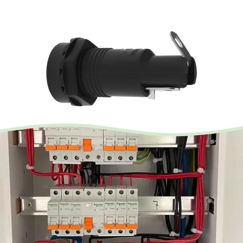 10 قطعة ارتفاع درجة الحرارة المقاومة الصمامات صندوق 250 فولت 10A أنبوب حامل استبدال لوحة جبل الهيكل الصمامات حامل دائم