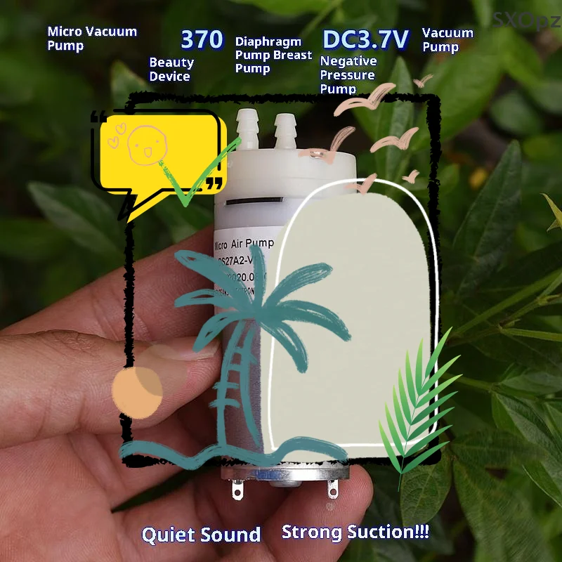 

Компактный мембранный насос с двигателем 370, 3,7 В постоянного тока, 5 В, самовсасывающий всасывающий водяной насос для диспенсера «сделай сам», чайный столик