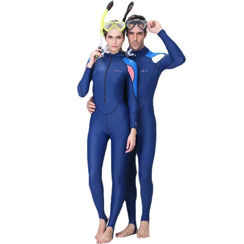 DIVE & SAIL-One Piece Diving Suit for Men and Women, UPF50 + Lycra Dive Skin, Snorkeling Surf, Anti-Skid Wetsuit