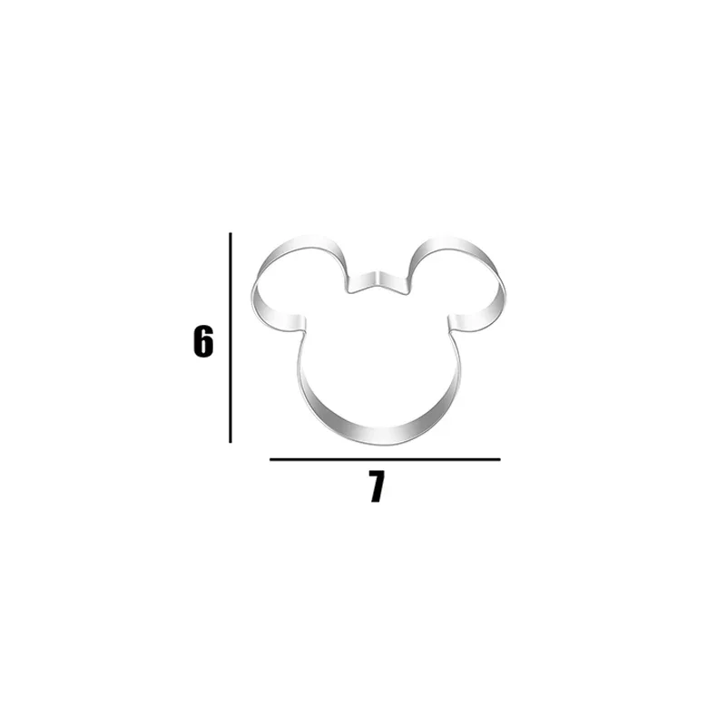 Disney Mickey Baking Mold Anime Minnie Stainless Steel Biscuit Cookie Cutter Cake Decorating Molds Cookware Kitchen Accessories