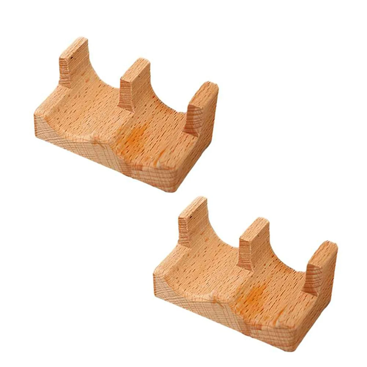 

AT13 2Pc Wood Sushi Tacos Holder Tray Plates Serving Dish Divider Accessories Taco Rack for Partys Kitchen Gatherings Desktop