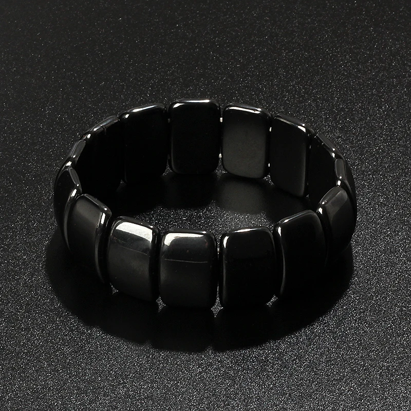 Fashion Wave Hematite Magnetic Bracelet Men Original Beaded Hematite Energy Bracelets for Women Positive Energy Jewelry Pulsera