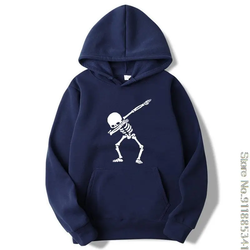 Fashion Brand Men\'s Hoodies Funny Skull man printing Blended cotton Spring Autumn Male Casual hip hop Hoodies hoodie men