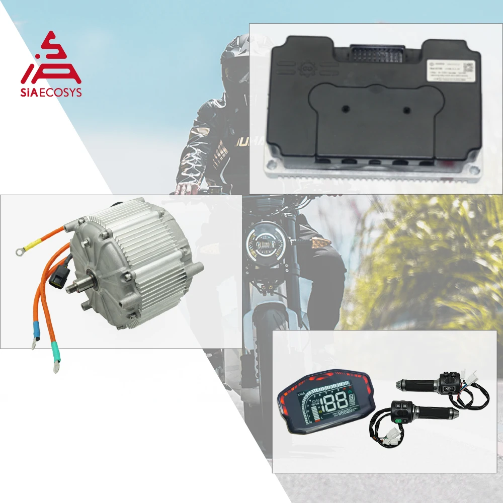 

SiAECOSYS Electric Motorcycle DC PMSM Mid Drive Motor Kits SIA 155-48 Motor wirth Fardriver Controller