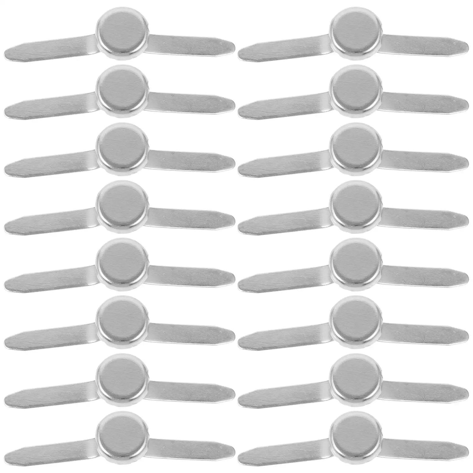 50 قطعة من مشابك النحاس ذات الشق المزدوج لمثبتات الورق لوازم يدوية معدنية مزخرفة للأطفال أظافر ذات أرجل ورأس مستدير