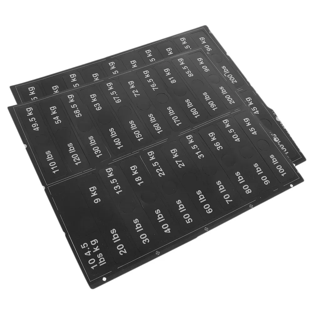 2Sheets Weight Block Sticker Labels Adhesive Number Stickers Easy Identification Workout Exercise Indoor Fitness Gym Equipment
