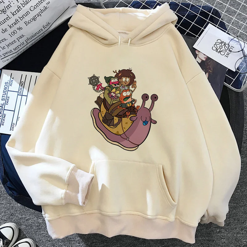 amphibia hoodies male manga harajuku Korea men clothing anime y2k aesthetic