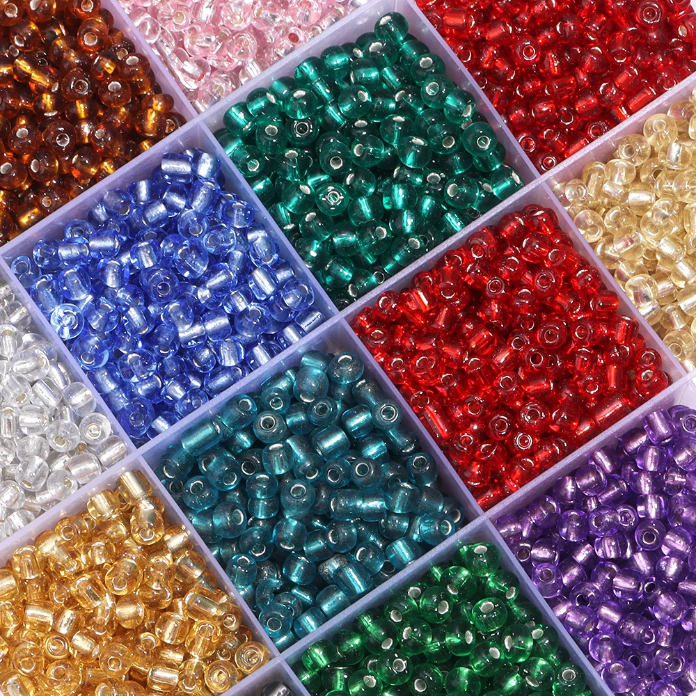 4mm Glass Seed Beads 160-800pcs for Jewelry Making