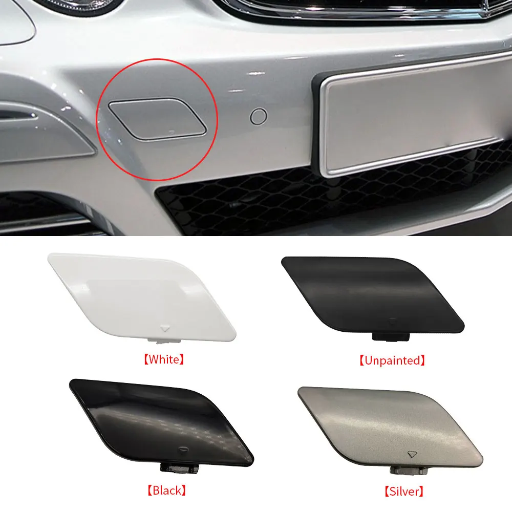 For Mercedes W211 Car Front Bumper Tow Hook Cover Cap Painted Black White Silver For Benz E Class W211 E200 E280 E350 2118851022