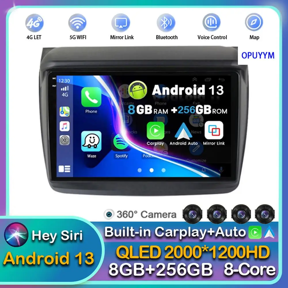 

Android 13 Carplay Auto For Mitsubishi Pajero Sport 2 L200 Triton 2008 - 2016 Car Radio Multimedia Player GPS Stereo WIFI+4G DSP