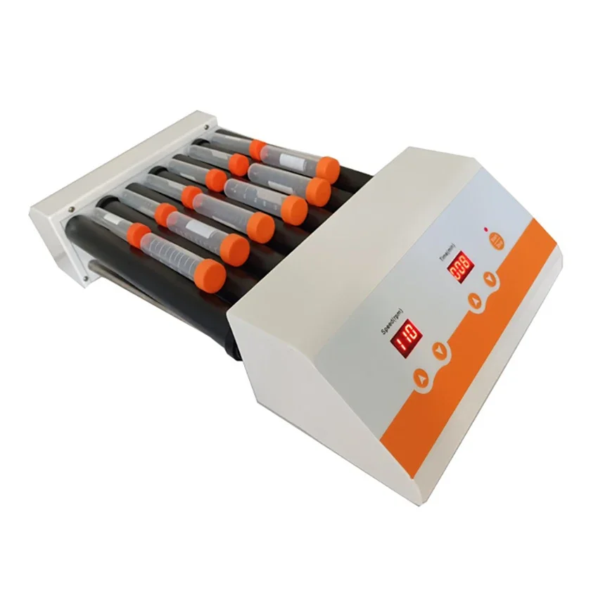 

5/7 Rollers Mixer Horizontal Rotator Mixer Tube Roller Rolling Collection Tube Mixer With Timing Speed 110rpm