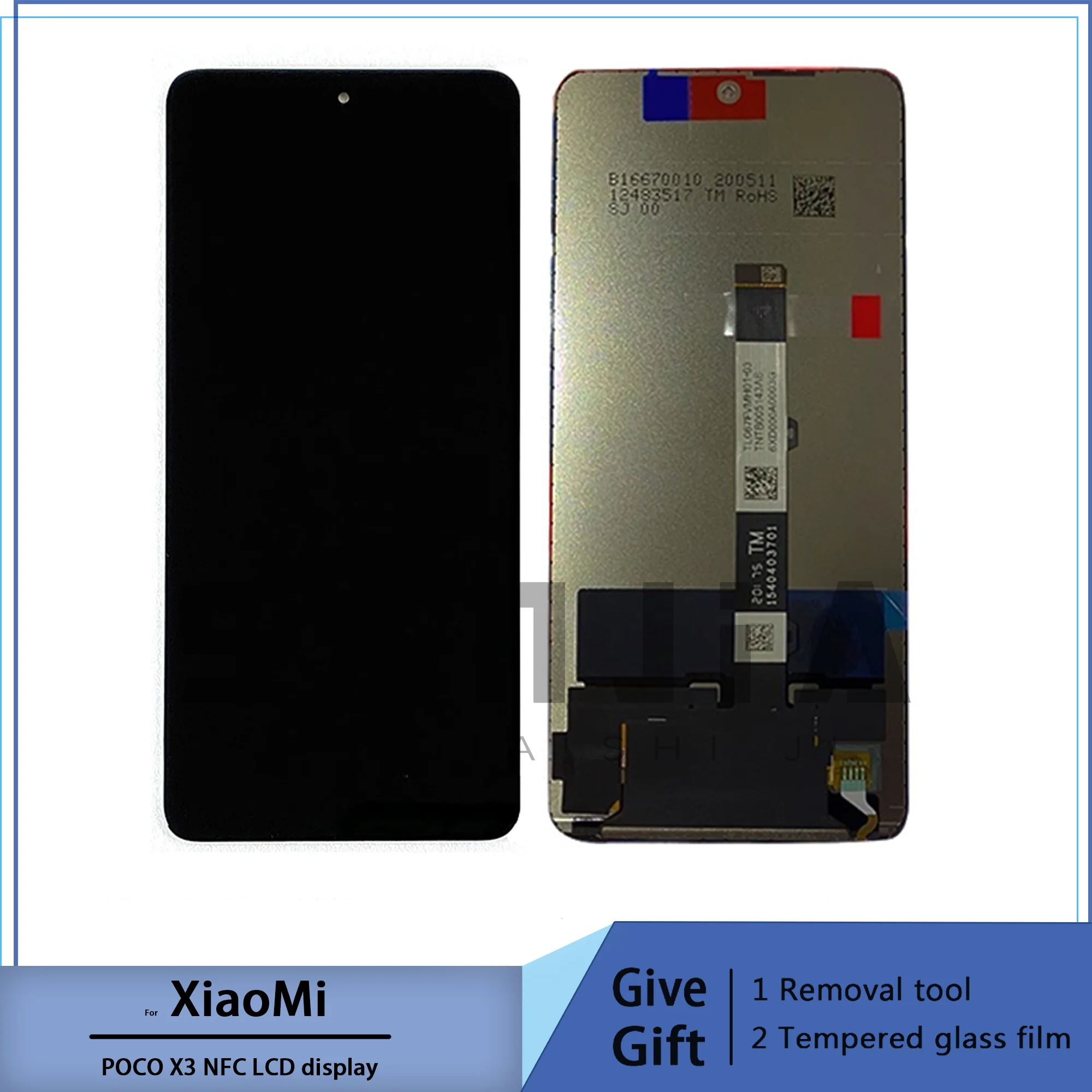 

For Xiaomi Xiaomi X3 NFC LCD Display Touch Cloth Compass Assembly 6.67 Xiaomi Xiaomi Xiaomi X3/X3 Pro with rame