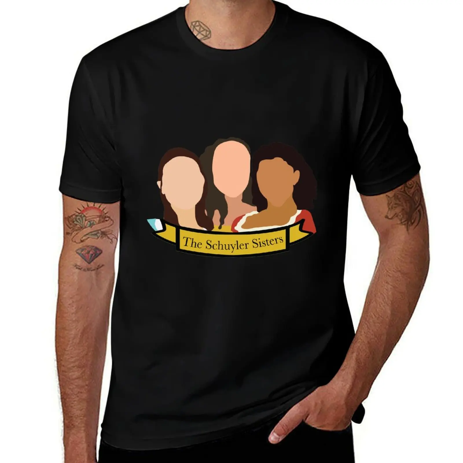 Hamilton - The Schuyler Sisters T-Shirt Casual Loose Short Sleeve Tee for Men T-Shirt