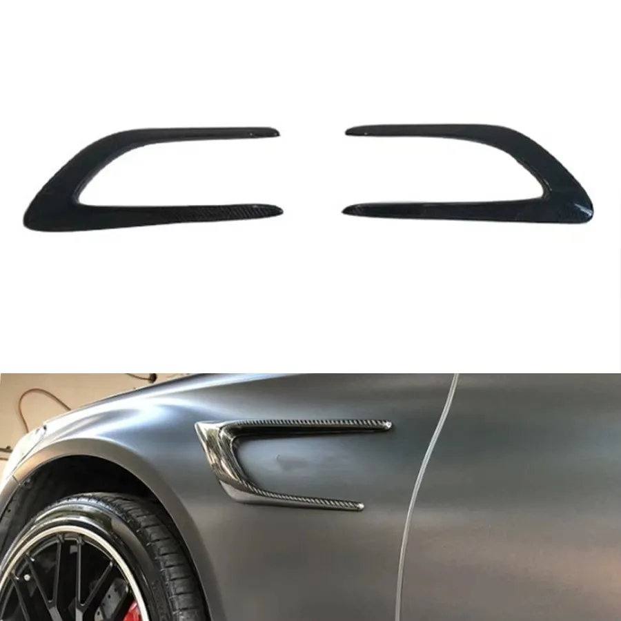 

Нож ветра из углеродного волокна для Mercedes Benz C Class W205 C43 C63 C200 C260L 2013-2021, боковое вентиляционное отверстие автомобиля, впускное крыло