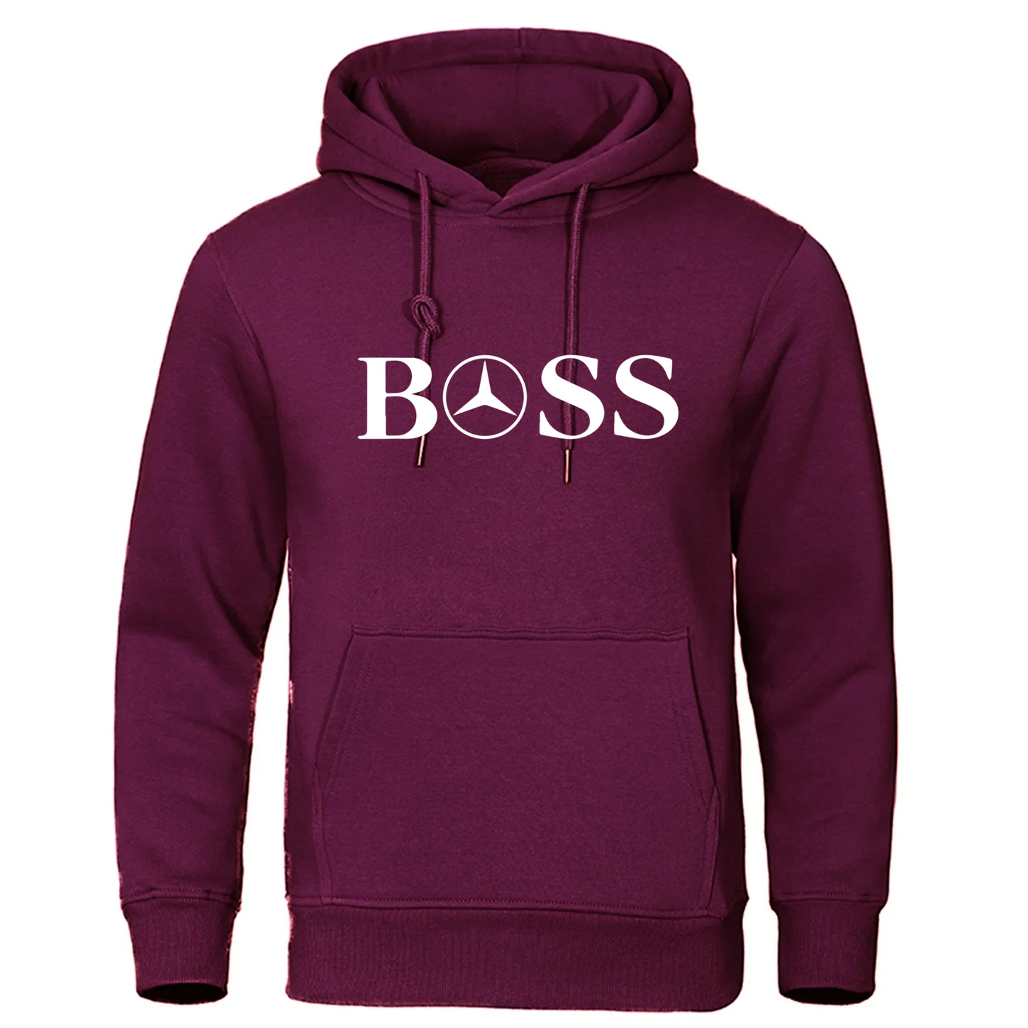 Pop Fashion Autumn New Fashion Simple Boss Letter Printed Elastic Top Pullover Loose Men\'s Hooded Sweatshirt Hip Hop Hoodie