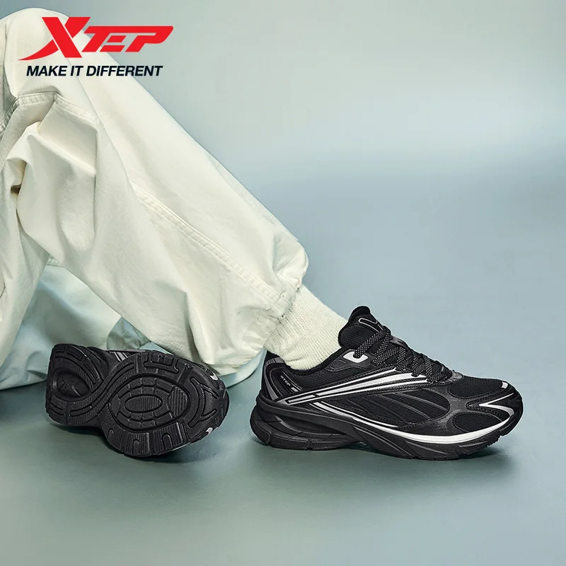 Xtep Little Basque Men's Cotton Shoes  Winter Fashion Cushion Trendy PB Material Breathable Mesh Soft Sneakers 876419370043