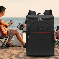 DENUONISS 20L Stylish Multifunctional Insulated Backpack Thickened Waterproof Picnic Refrigerated Bag With Bottle Opener & SBS