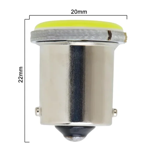 Imagen 2 del producto 10 Uds bombilla LED para coche P21W 1156 Ba15s COB 12SMD luz de señal de giro COB 12V/24V 7000K blanco Auto respaldo lámparas de freno de estacionamiento inverso