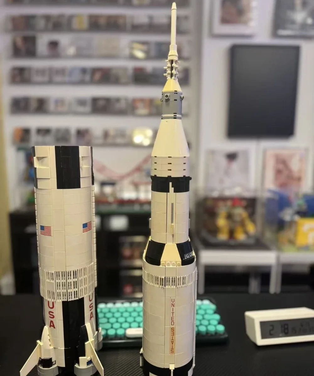 

New Rocket Ship Building Blocks Spacecraft Model Kits Launch Vehicle Brick Educational Toys Gifts For Kids Birthday Collection