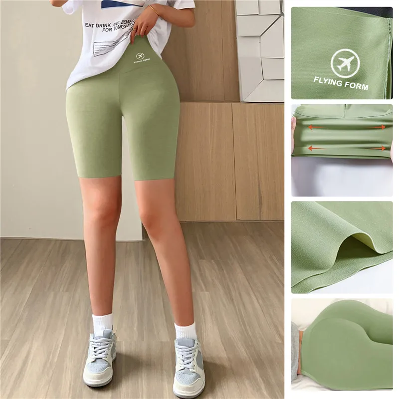 Leggings corti sportivi palestra Fitness Push Up Shorts donna Yoga Slim Fit Half Pants elastico a vita alta estate sottile collant da allenamento