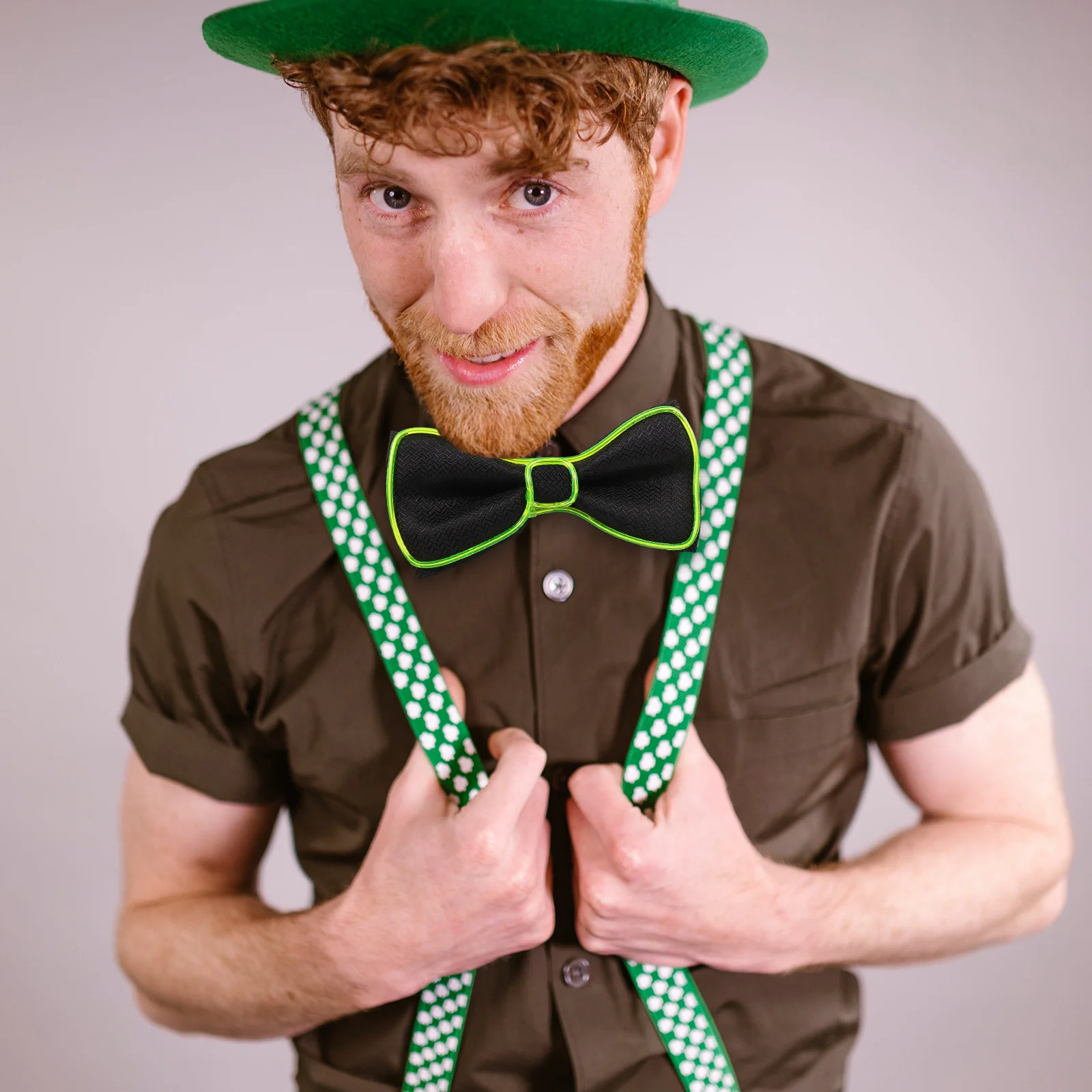 

LED Light Up Bow Tie Glowing Party Costume Accessory Nightclub Ktv Bar Decor Costume Accessories for Men Party Props