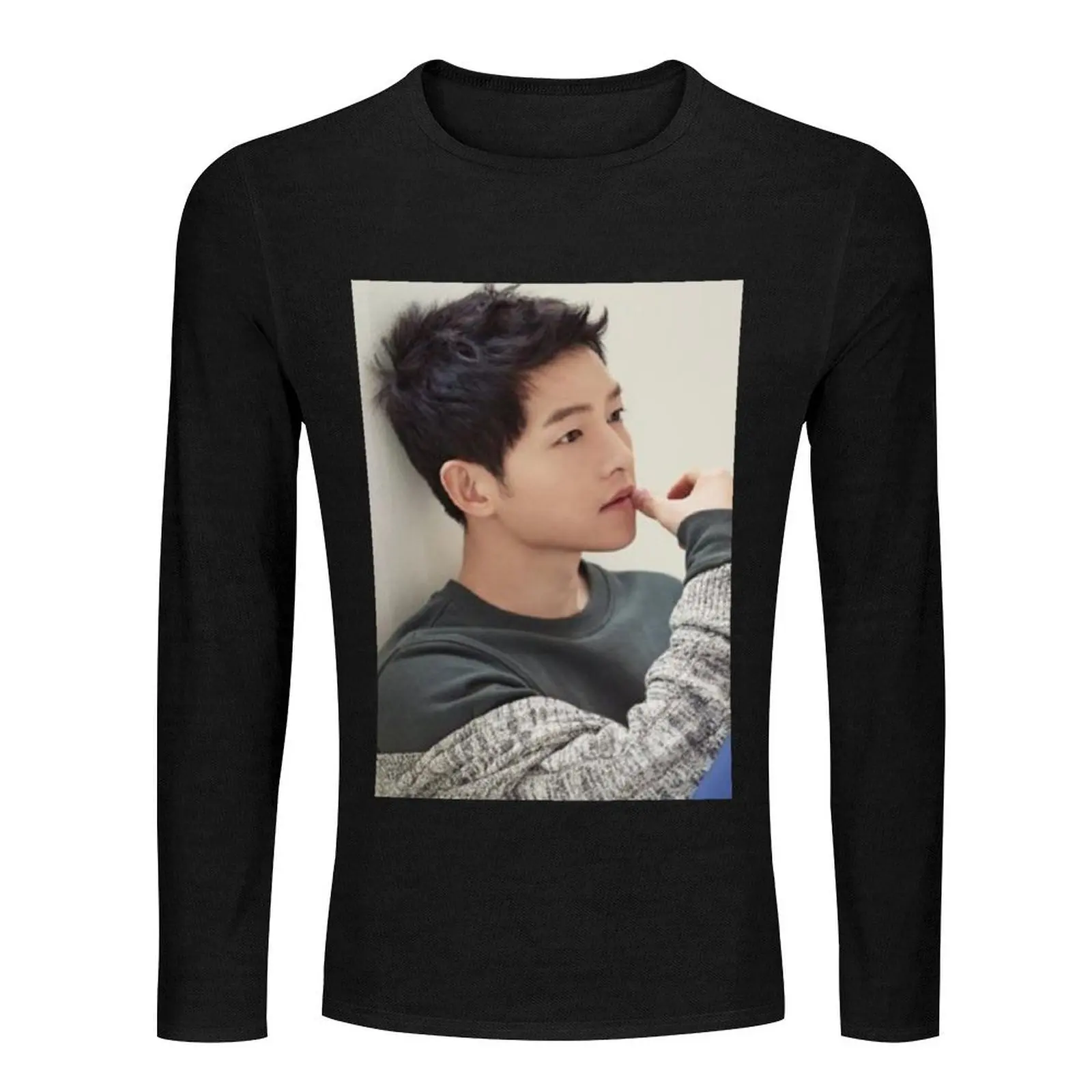 Song Joong Ki - V26 Long T-Shirt blank t shirts custom t shirts design your own cute clothes sublime t shirt mens tall shirts