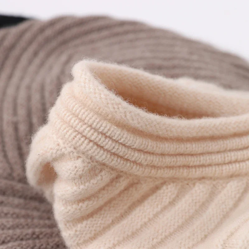 100%Wool Knitted Beret Hat Women Winter French Artist Style Beanies Hat Soft Warm Retro Elegant Cashmere Flap Cap Lady Spring