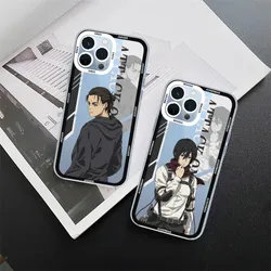 Attack On Titan Eren Jaeger Phone Case For iPhone 11 12 Mini 13 14 15 Pro Max Transparent Shell